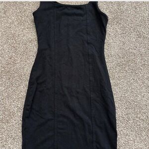 Wild Fable Black Midi Dress